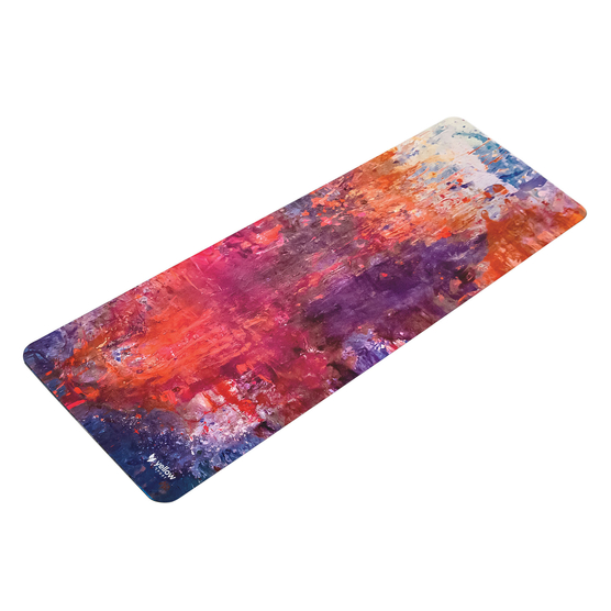 yellowMAT Yoga Microfibre - Mata do jogi z mikrofibry i kauczuku - Wielokolorowa  - 185 cm x 68 cm