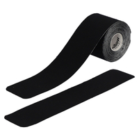 yellowSPORT yellowPRECUT TAPE - Taśma do kinesiotapingu - Gotowe plastry w kształcie I - Czarne - 20 aplikacji x 25 cm