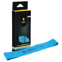 yellowMATERIAL Band - Materiałowa taśma oporowa do ćwiczeń - Niebieska - Opór 1-5 kg