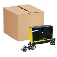 Bandaż kohezyjny yellowBAND - 7,5cm x 4,5m, czarny w łapki, zestaw 192 szt.