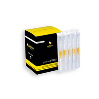 yellowSTING - Igły do suchego igłowania z prowadnicą - 0,25 x 15 mm - 100 szt.