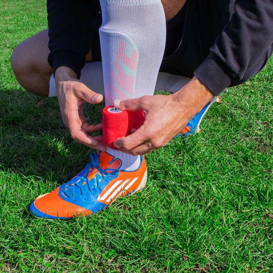 yellowBAND - Bandaż kohezyjny - 7,5 cm x 4,5 m - Czerwony