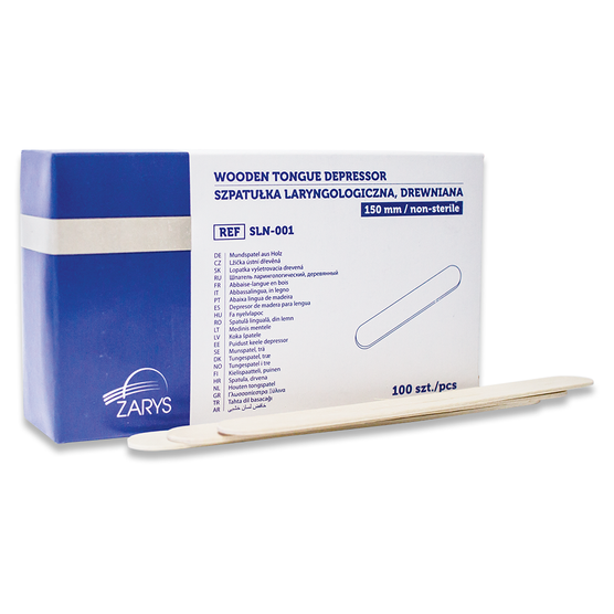 - Szpatułki drewniane jednorazowe - Niejałowe - 100 szt.