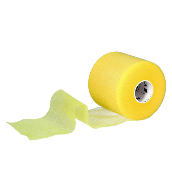 yellowWRAP - Podkład pod taping sportowy - 7 cm x 27 m - Żółty