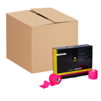 yellowSPORT yellowBAND - Bandaż kohezyjny - 5 cm x 4,5 m - Intensywnie różowy - Opakowanie zbiorcze (Zestaw 288 szt.)