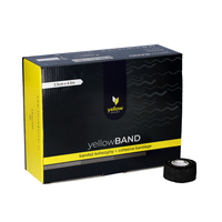 yellowSPORT yellowBAND - Bandaż kohezyjny - 2,5 cm x 4,5 m - Czarny - Opakowanie 12 szt.