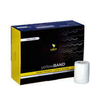 yellowBAND - Bandaż kohezyjny - 7,5 cm x 4,5 m - Biały - Opakowanie 12 szt.