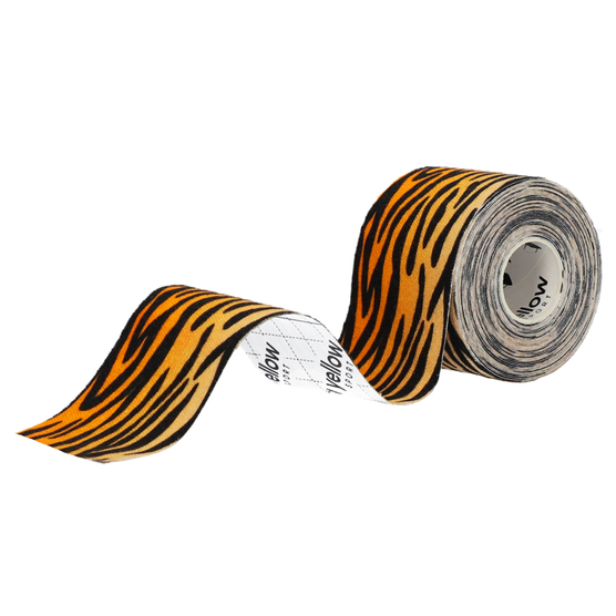 yellowTAPE - Taśma do kinesiotapingu - 5 cm x 5 m - Tygrysi