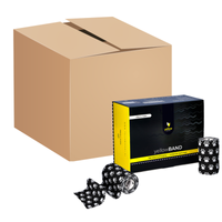 yellowSPORT yellowBAND - Bandaż kohezyjny - 10 cm x 4,5 m - Czarny w łapki - Opakowanie zbiorcze (Zestaw 144 szt.)