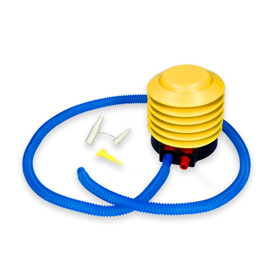 yellowSPORT yellowBOSU - Trener równowagi z uchwytami i pompką - Szary - 58 cm