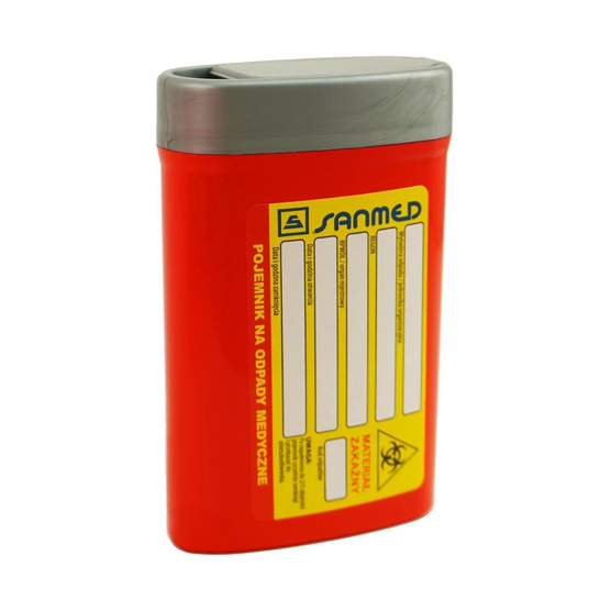 Sanmed - Pojemnik na odpady medyczne - 0,2 l
