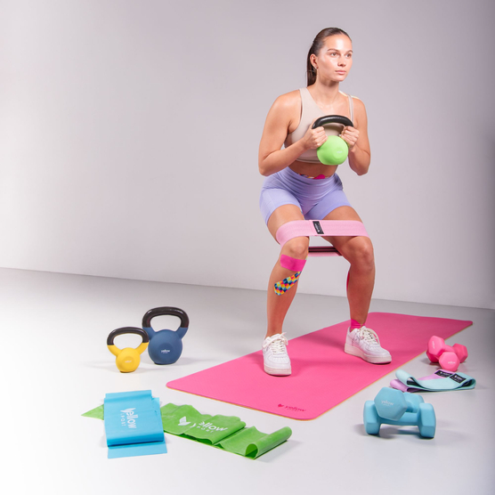 yellowKETTLEBELL - Kettlebell żeliwny - Zielony - 8 kg