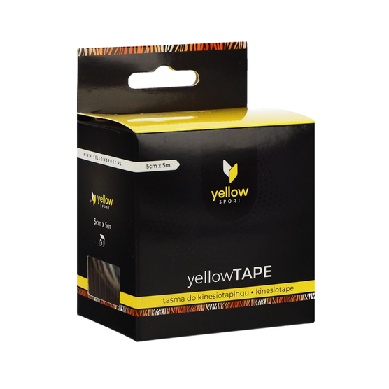 yellowTAPE - Taśma do kinesiotapingu - 5 cm x 5 m - Tygrysi