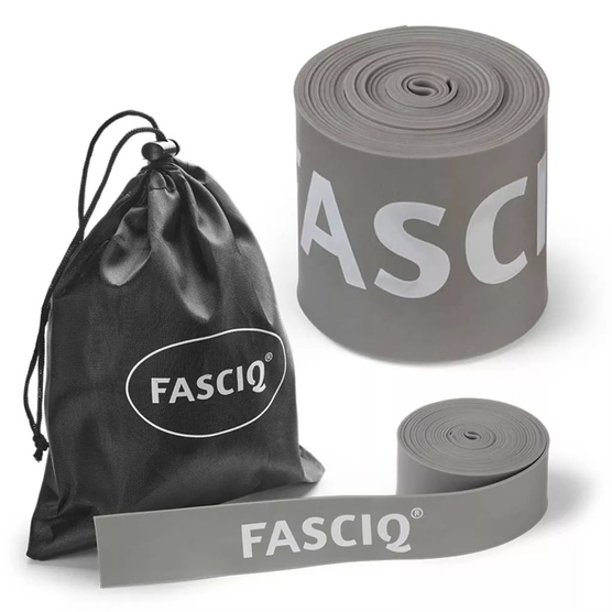 FASCIQ® Floss Band - Guma kompresyjna wąska - 208 x 2,5 x 0,1 cm - Szara
