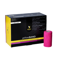 yellowSPORT yellowBAND - Bandaż kohezyjny - 10 cm x 4,5 m - Fioletowy - Opakowanie 12 szt.