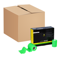 Bandaż kohezyjny yellowBAND - 7,5cm x 4,5m, intensywny zielony, zestaw 192 szt.