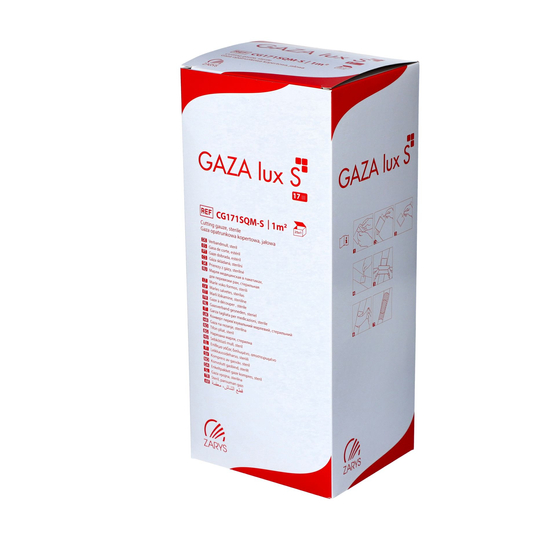 ZARYS GAZA lux S - Gaza opatrunkowa kopertowa, jałowa - 1/2 m² 13N