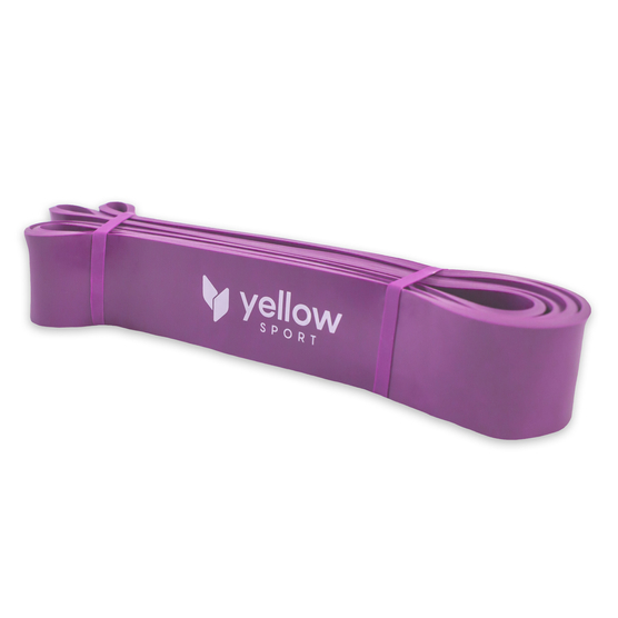 yellowPOWER Band - Guma do ćwiczeń - Fioletowa - 208 cm x 4,4 cm - Opór 45-54 kg
