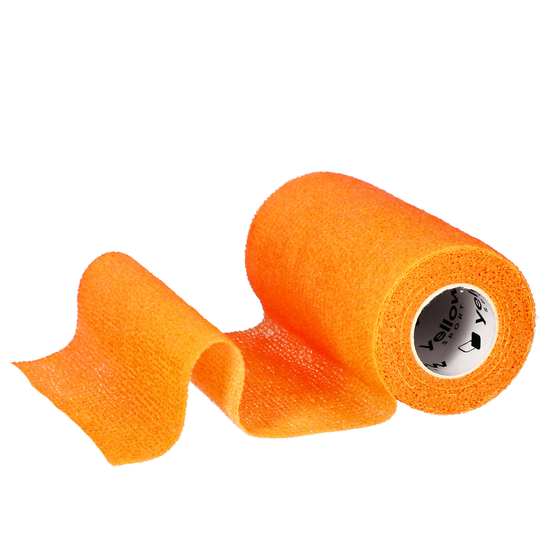 yellowBAND - Bandaż kohezyjny - 10 cm x 4,5 m - Intensywnie pomarańczowy