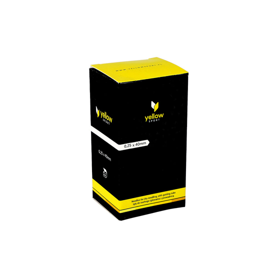 yellowSTING - Igły do suchego igłowania z prowadnicą - 0,25 x 40 mm - 100 szt.