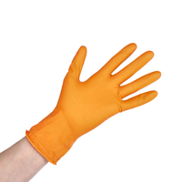 Rękawice nitrylowe Gripzzly 50szt. - pomarańczowe - M
