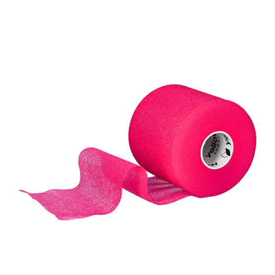 yellowWRAP - Podkład pod taping sportowy - 7 cm x 27 m - Różowy
