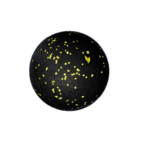 yellowMASSAGE Ball - Piłeczka do masażu EPP - Czarno-żółta - 12 cm