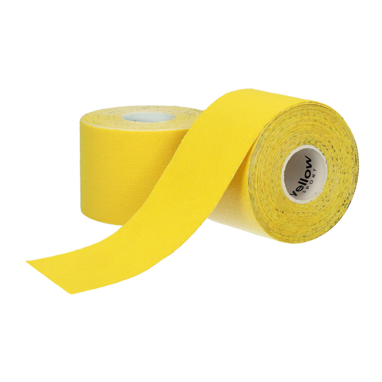yellowTAPE - Taśma do kinesiotapingu - 5 cm x 5 m - Żółta