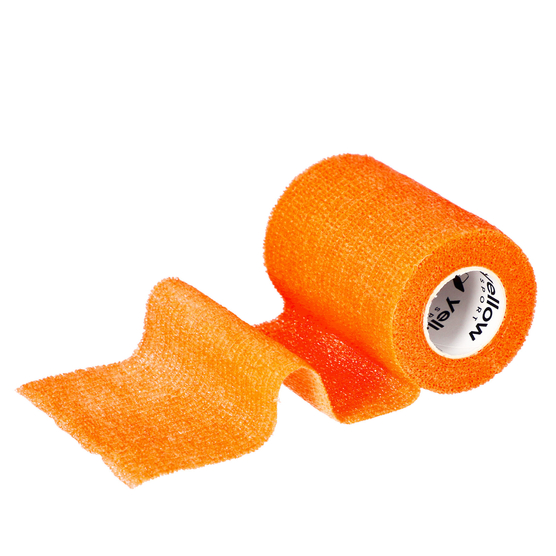 yellowBAND - Bandaż kohezyjny - 7,5 cm x 4,5 m - Intensywnie pomarańczowy
