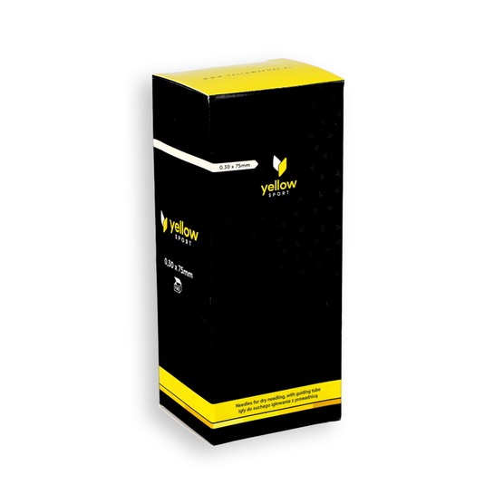 yellowSTING - Igły do suchego igłowania z prowadnicą - 0,30 x 75 mm - 100 szt.