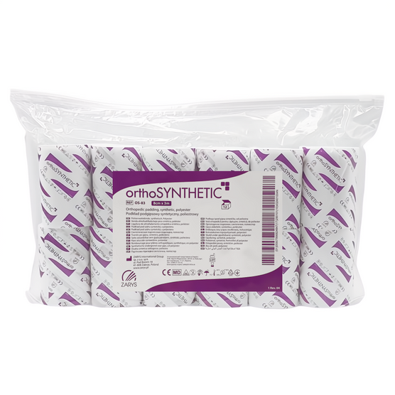 ZARYS orthoSYNTHETIC - Podkład podgipsowy syntetyczny - 8 cm x 3 m - Opakowanie 12 szt.