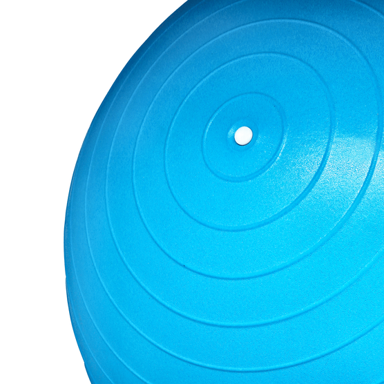 yellowGYM Ball - Piłka gimnastyczna z pompką - Niebieska - 45 cm