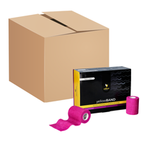 Bandaż kohezyjny yellowBAND - 7,5cm x 4,5m, fioletowy, zestaw 192 szt.