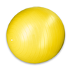 yellowGYM Ball - Piłka gimnastyczna z pompką - Żółta - 75 cm