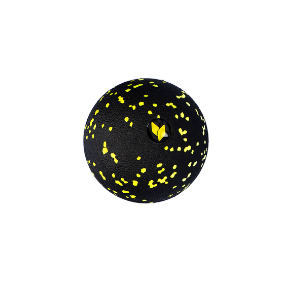 yellowMASSAGE Ball - Piłeczka do masażu EPP - Czarno-żółta - 8 cm