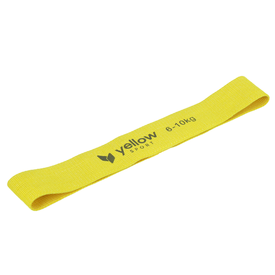 yellowSPORT yellowMATERIAL Band - Materiałowa taśma oporowa do ćwiczeń - Żółta - Opór 6-10 kg