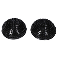 yellowBALANCE - Półkule sensomotoryczne z pompką - Czarne- 16 cm - 2 szt.