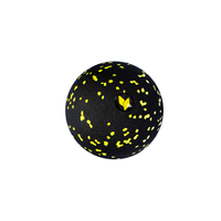yellowMASSAGE Ball - Piłeczka do masażu EPP - Czarno-żółta - 8 cm