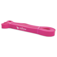 yellowPOWER Band - Guma do ćwiczeń - Różowa - 208 cm x 2,2 cm - Opór 11-23 kg