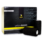 yellowBAND - bandaż kohezyjny 10cm x 4,5m Czarny zestaw 12 szt.