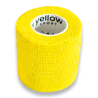 yellowBAND bandaż kohezyjny, 5cm x 4,5m, Żółty