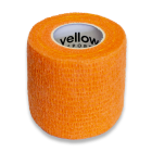 Bandaż kohezyjny yellowBAND - 5cm x 4,5m, intensywny pomarańczowy