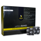 Bandaż kohezyjny yellowBAND - 5cm x 4,5m, czarny w łapki zestaw 12 szt.