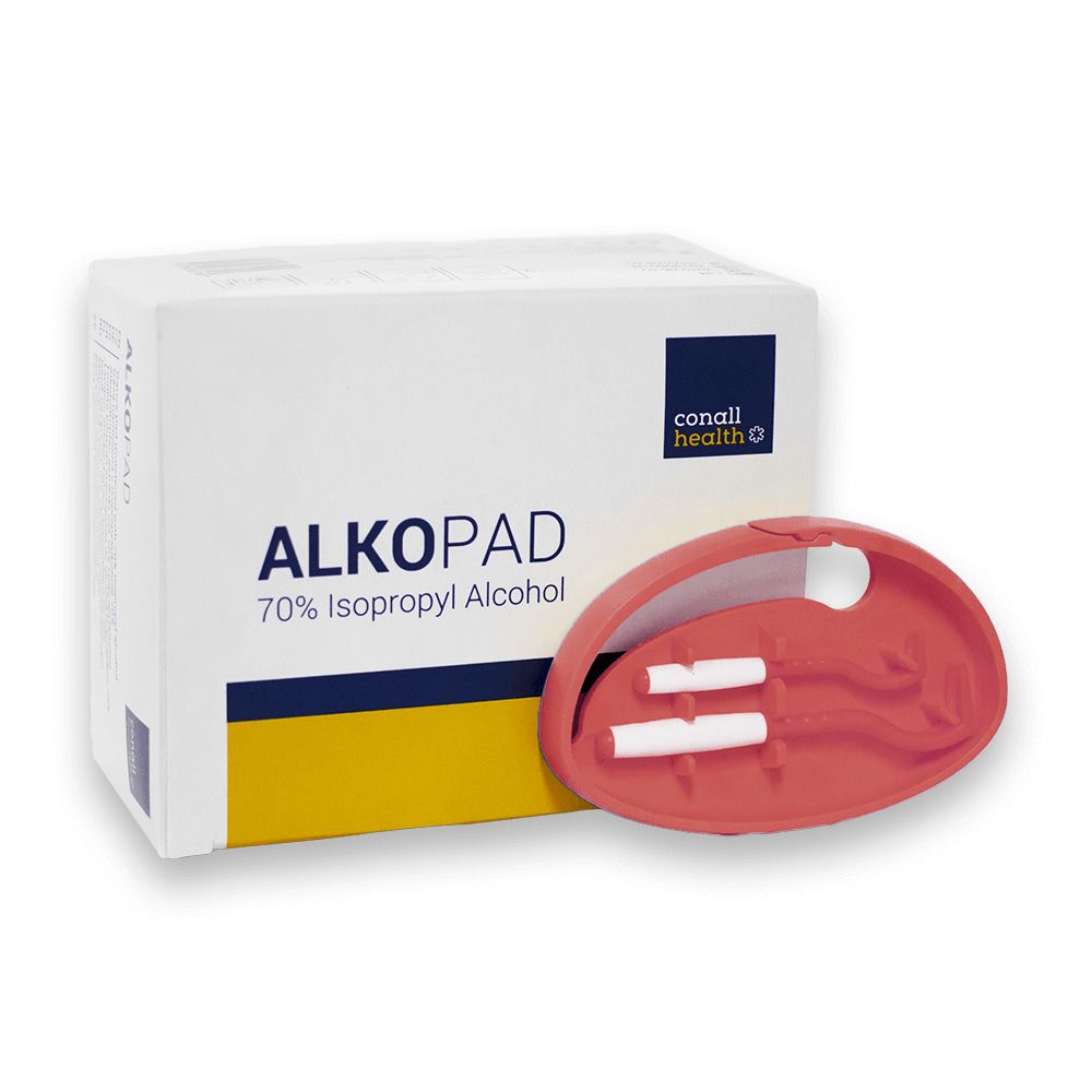Zestaw kleszczołapki Tick Twister CLIPBOX + chusteczki do dezynfekcji ALKOPAD M 100 szt. - różowy