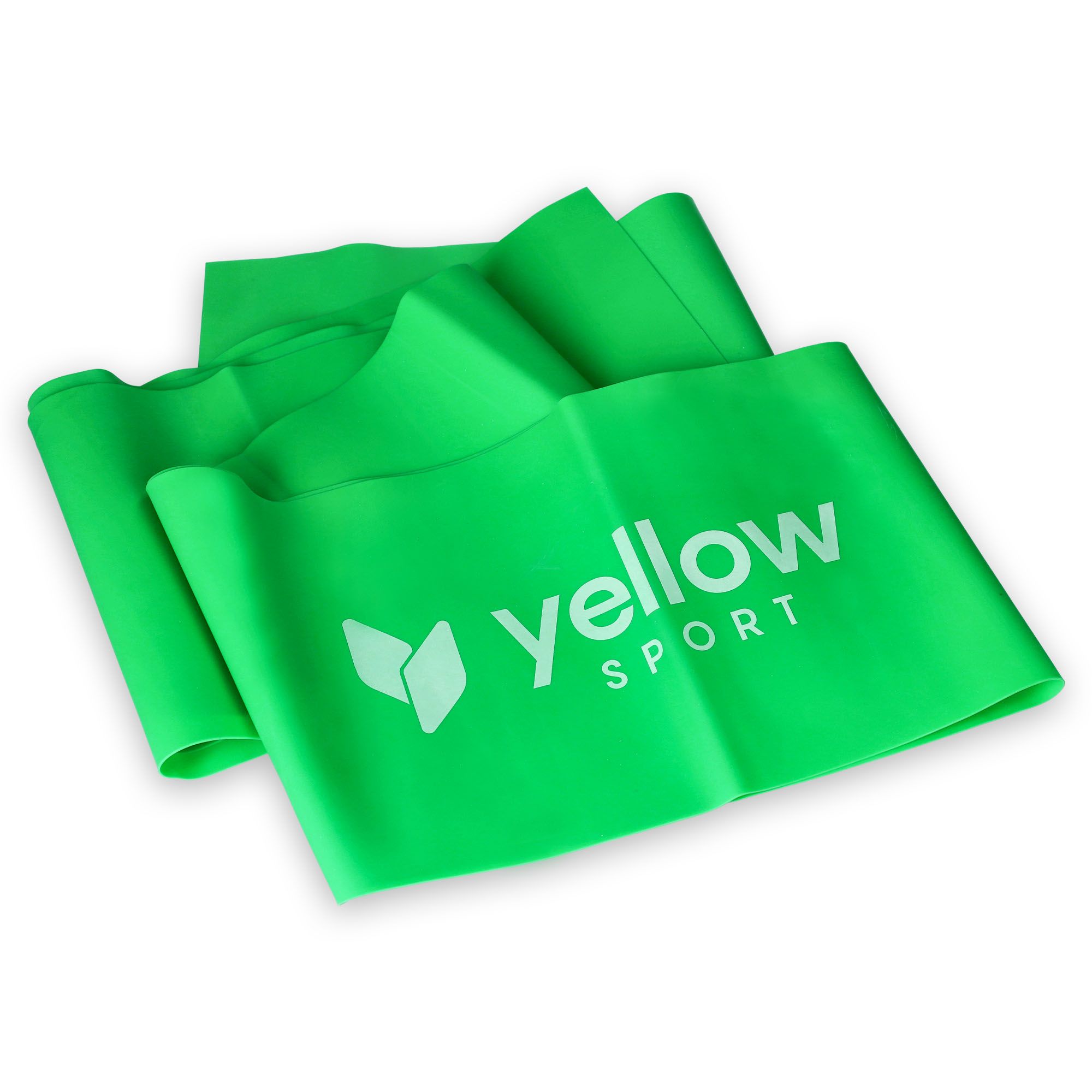 Taśma do ćwiczeń yellowFLAT band - zielona, opór 5-8 kg
