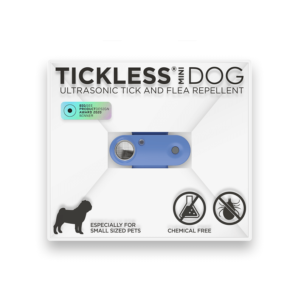 Ultradźwiękowa ochrona przed kleszczami dla zwierząt TickLess Pet Mini, kolor niebieski