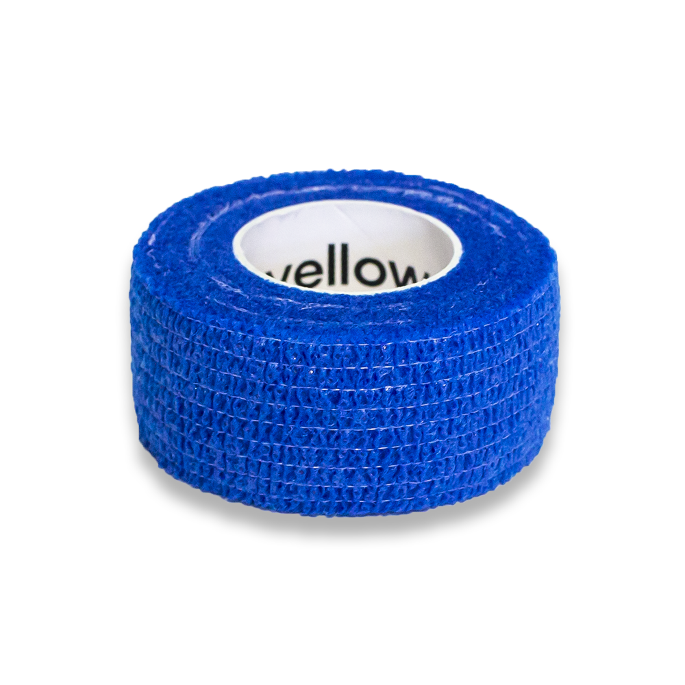 Bandaż kohezyjny yellowBAND - 2,5cm x 4,5m, niebieski - niebieski