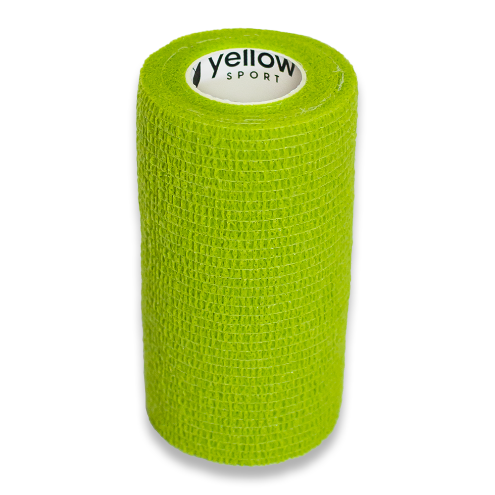 Bandaż kohezyjny yellowBAND - 10cm x 4,5m, zielony