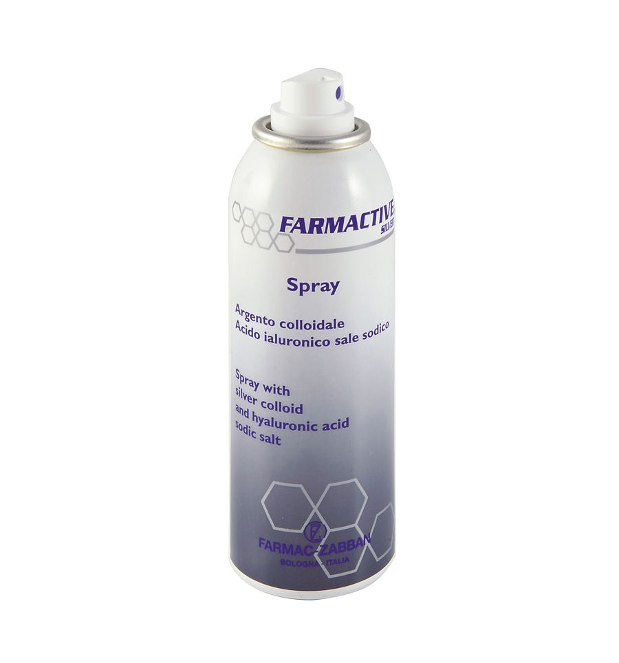 Spray na rany ze srebrem koloidalnym i kwasem hialuronowym Farmactive Silver 125ml