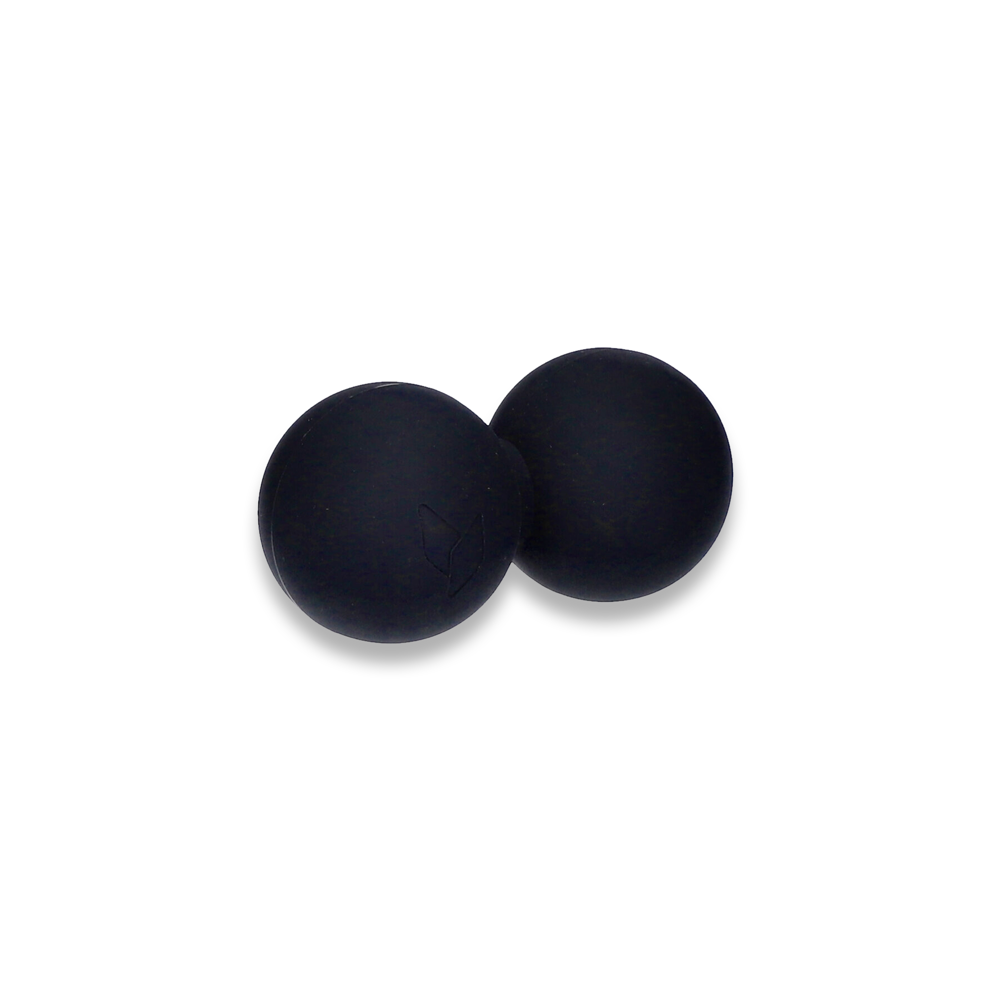 yellowMASSAGE DuoBall podwójna piłeczka do masażu, silikon, czarny 6,5cm